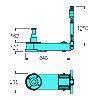 Pneu hydraulický nápravový zvedák PASQUIN P 103 (rozměry)